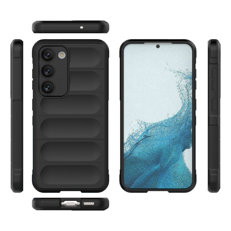 Para Samsung Galaxy S23 5G Magic Shield TPU + Estuche para teléfono de franela (Gris)