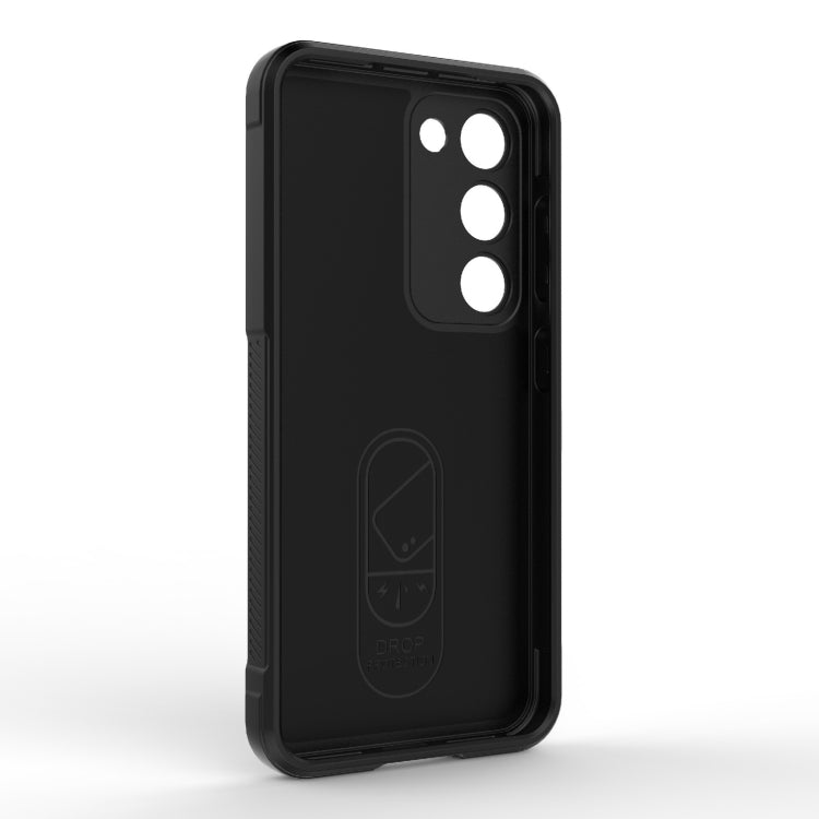 Para Samsung Galaxy S23 5G Magic Shield TPU + Estuche para teléfono de franela (Gris)