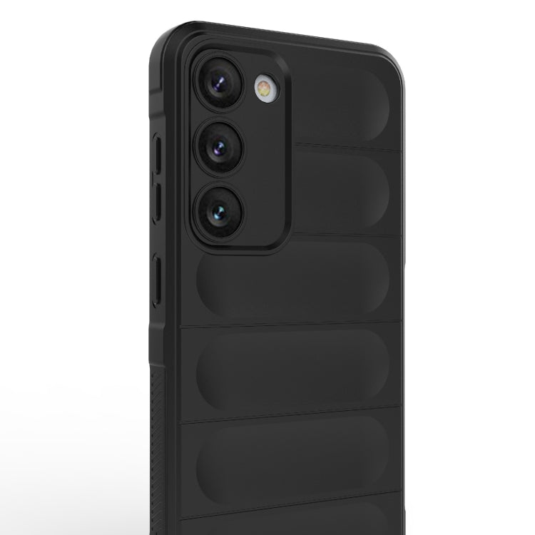 Para Samsung Galaxy S23 5G Magic Shield TPU + Estuche para teléfono de franela (Gris)