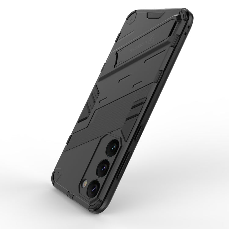 Para Samsung Galaxy S23+ 5G Punk Armor 2 en 1 PC + TPU Funda para teléfono a prueba de golpes con soporte invisible (Negro)