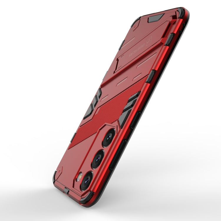 Para Samsung Galaxy S23 5G Punk Armor 2 en 1 PC + TPU Funda para teléfono a prueba de golpes con soporte invisible (Rojo)