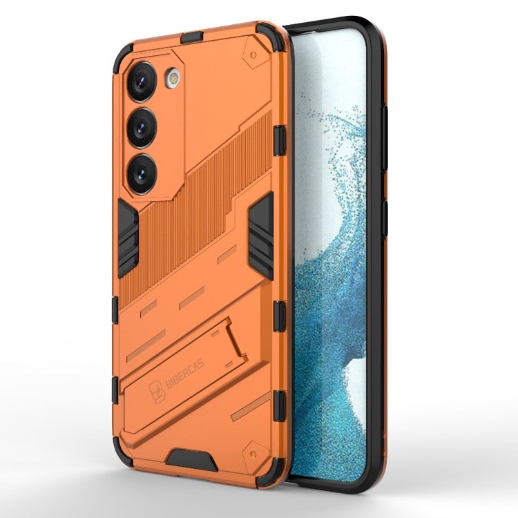 Para Samsung Galaxy S23 5G Punk Armor 2 en 1 PC + TPU Funda para teléfono a prueba de golpes con soporte invisible (naranja)