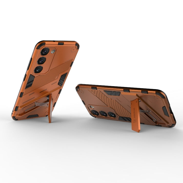 Para Samsung Galaxy S23 5G Punk Armor 2 en 1 PC + TPU Funda para teléfono a prueba de golpes con soporte invisible (naranja)
