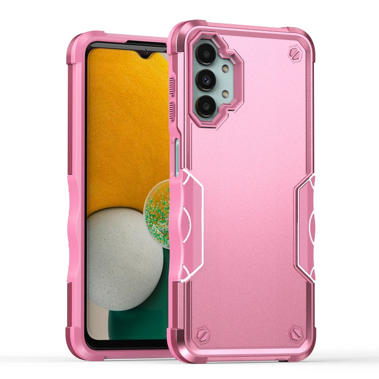Para Samsung Galaxy M13 / A13 Funda antideslizante para teléfono con armadura a prueba de golpes (rosa)