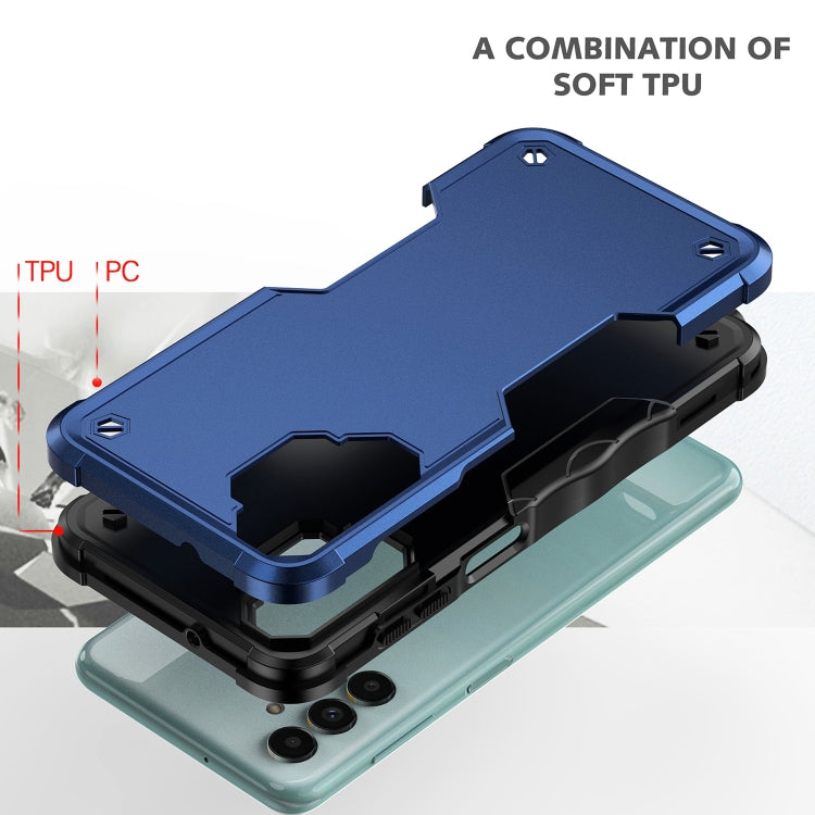 Para Samsung Galaxy M13 / A13 Funda antideslizante para teléfono con armadura a prueba de golpes (rosa)