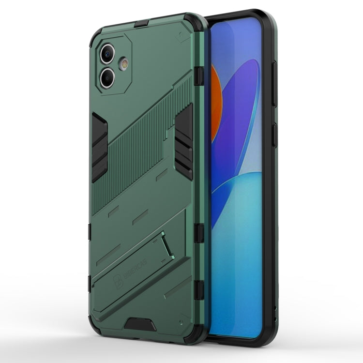 Para Samsung Galaxy A04 4G Punk Armor 2 en 1 PC + TPU Funda para teléfono a prueba de golpes (Verde)