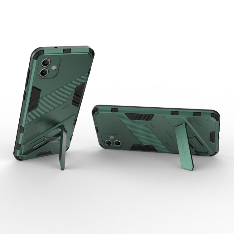 Para Samsung Galaxy A04 4G Punk Armor 2 en 1 PC + TPU Funda para teléfono a prueba de golpes (Verde)