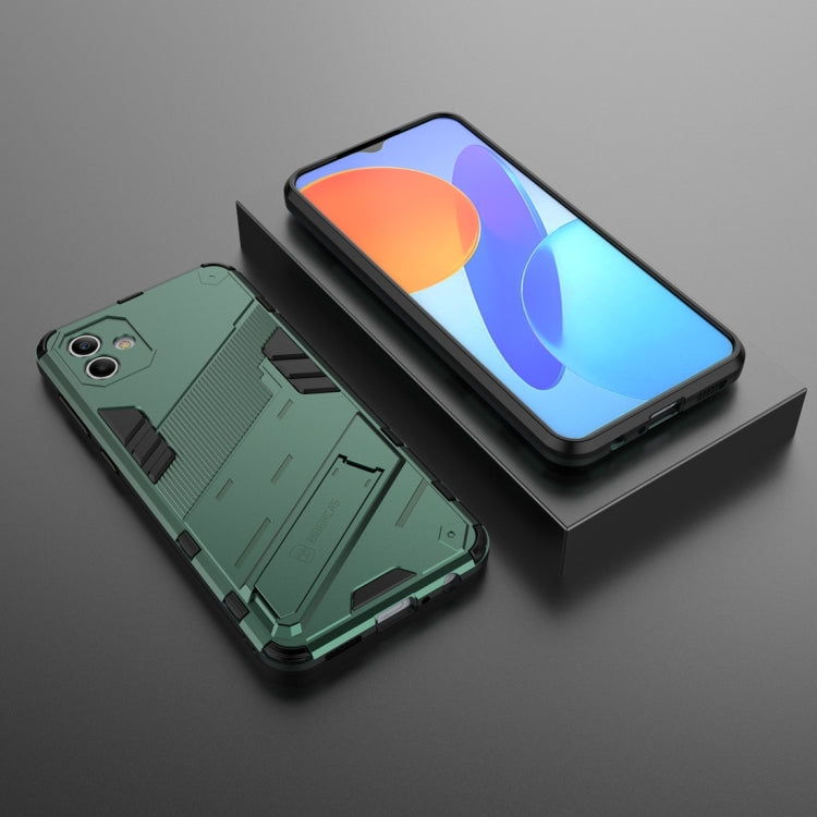 Para Samsung Galaxy A04 4G Punk Armor 2 en 1 PC + TPU Funda para teléfono a prueba de golpes (Verde)