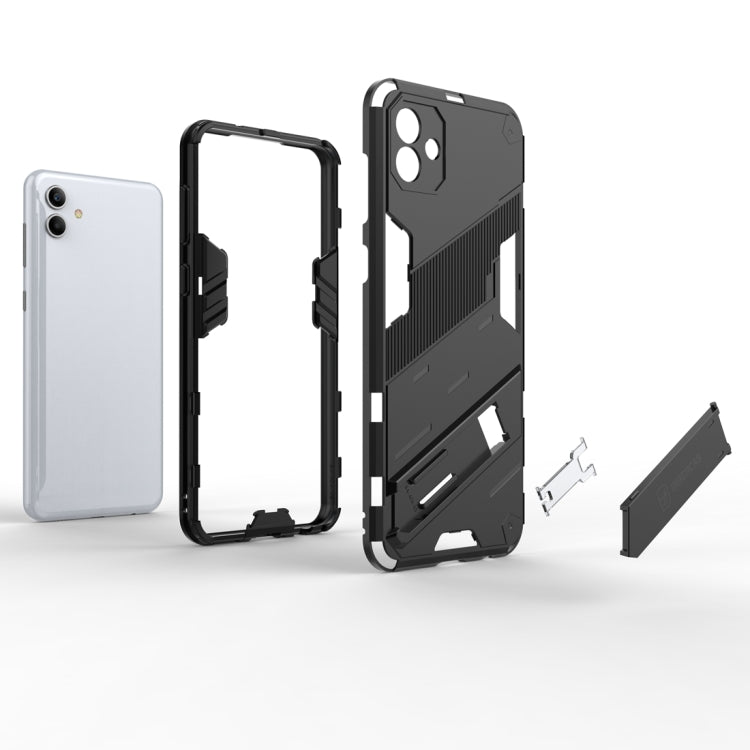 Para Samsung Galaxy A04 4G Punk Armor 2 en 1 PC + TPU Funda para teléfono a prueba de golpes (Verde)