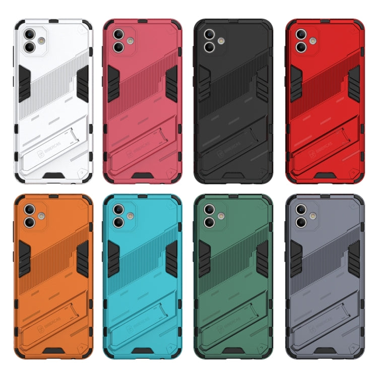 Para Samsung Galaxy A04 4G Punk Armor 2 en 1 PC + TPU Funda para teléfono a prueba de golpes (Verde)