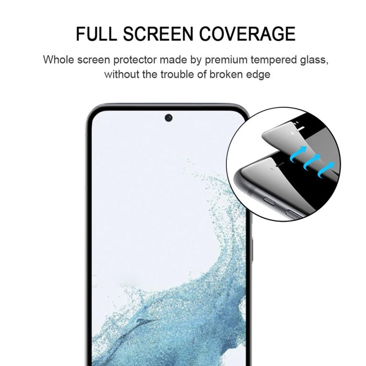Para Samsung Galaxy S23 5G 3D Curved Edge Full Screen Edge Pegamento Película de vidrio templado