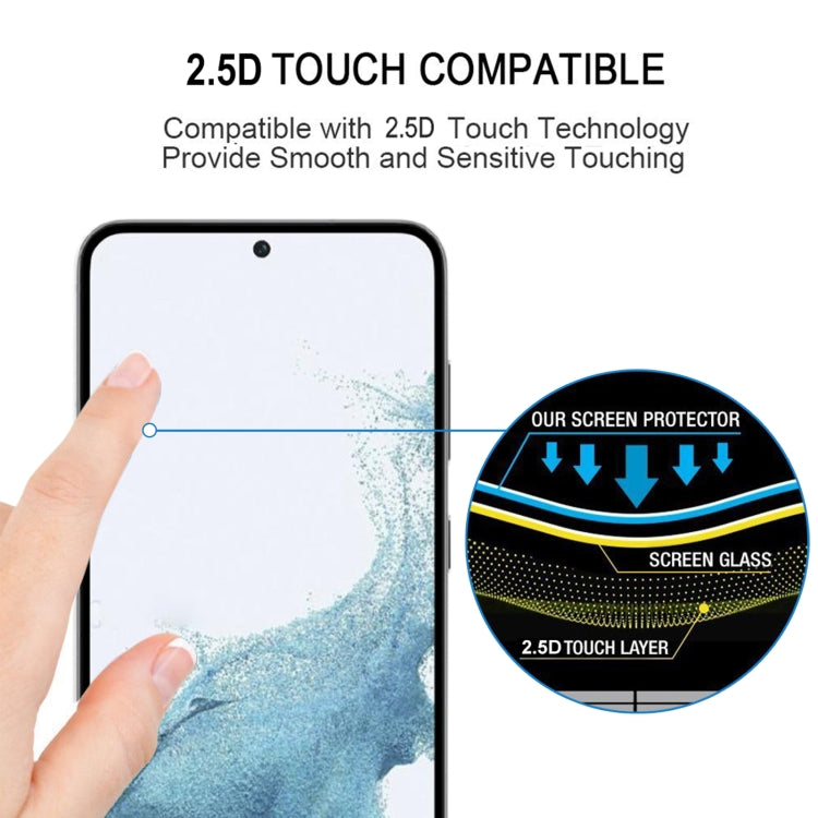Para Samsung Galaxy S23 5G 3D Curved Edge Full Screen Edge Pegamento Película de vidrio templado
