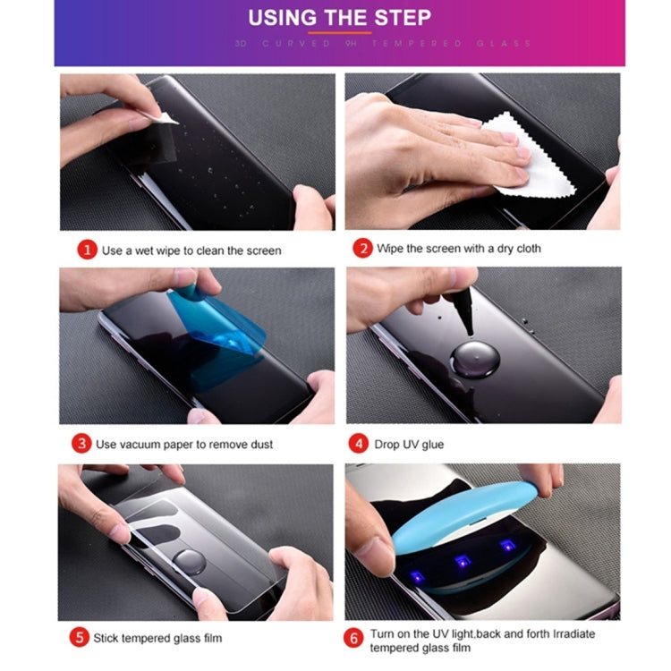 Para Samsung Galaxy S23+ 5G Protector de pantalla de pegamento completo curvo líquido UV