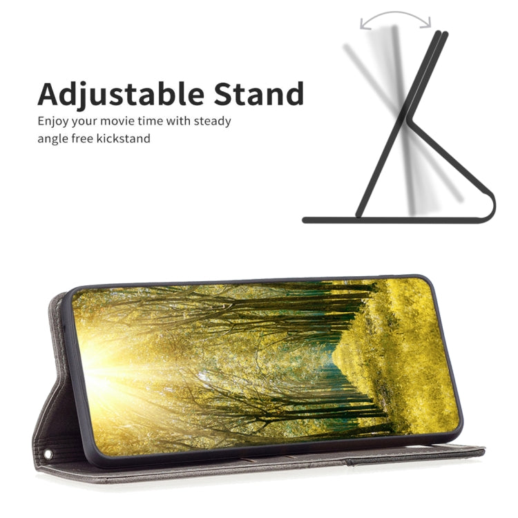 Estuche de Teléfono Samsung Galaxy A54 5G Cuero Magnético Invisible Prismático (Gris)