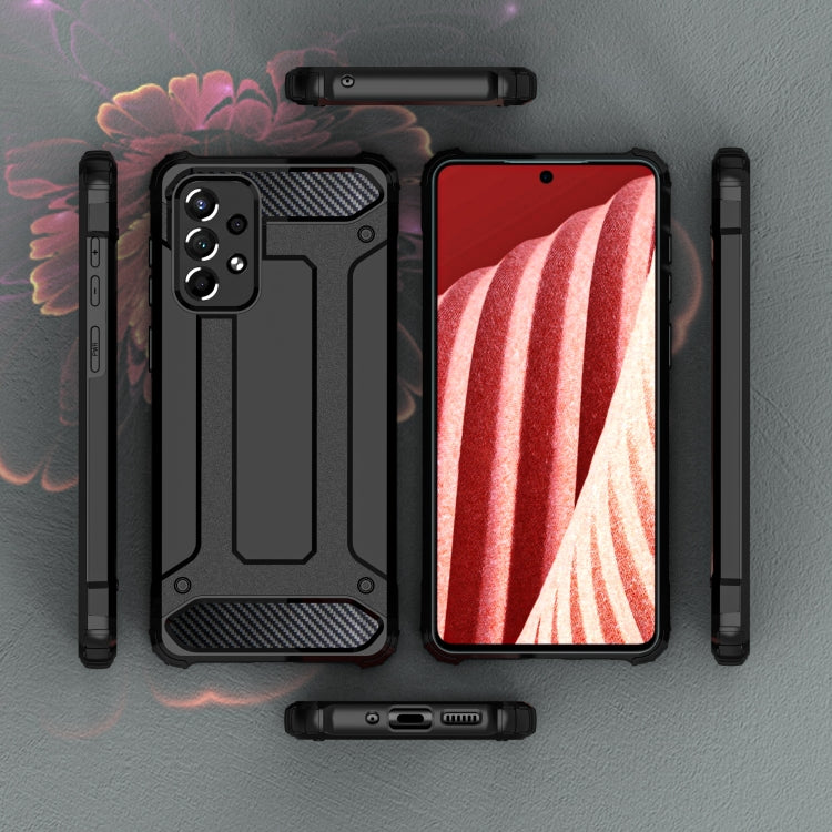 Caja de Teléfono Samsung Galaxy A73 2022 Magic Armor TPU + PC Combinada (Oro)