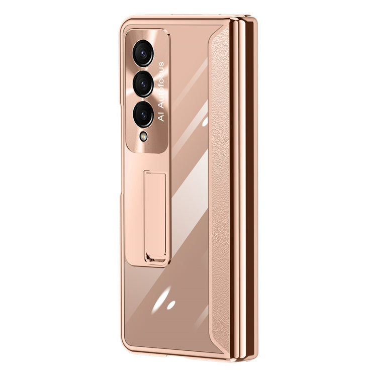Caja de Teléfono Samsung Galaxy Z Fold4 Bisagra Galvanoplastia Cuerpo Completo (Oro)