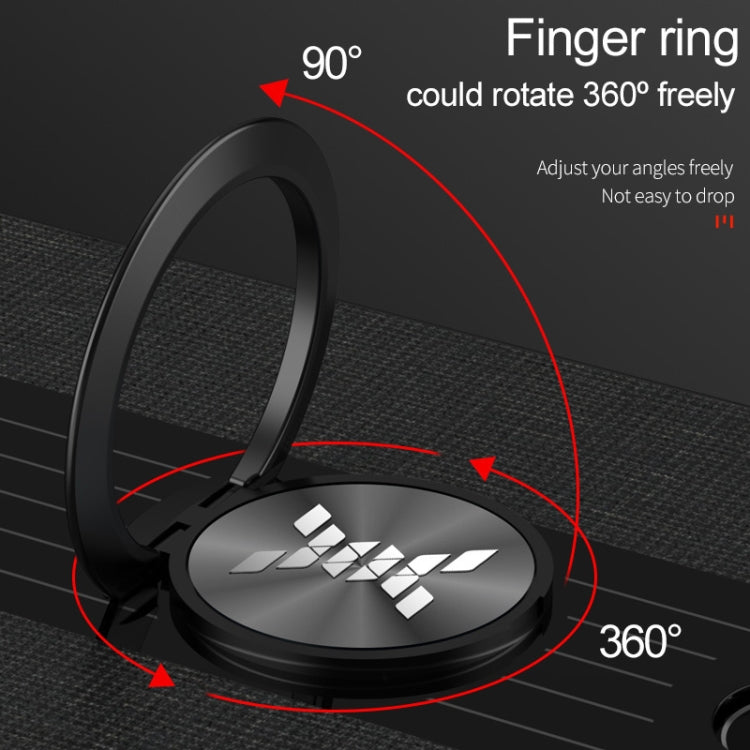 Para Honor X40 XINLI Costura de tela Textura TPU Caja del teléfono con soporte para anillo (Gris)