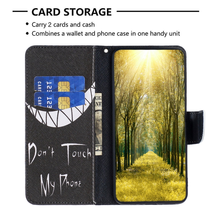 Para Motorola Moto G72 Patrón de dibujo Funda de cuero para teléfono (Smirk)