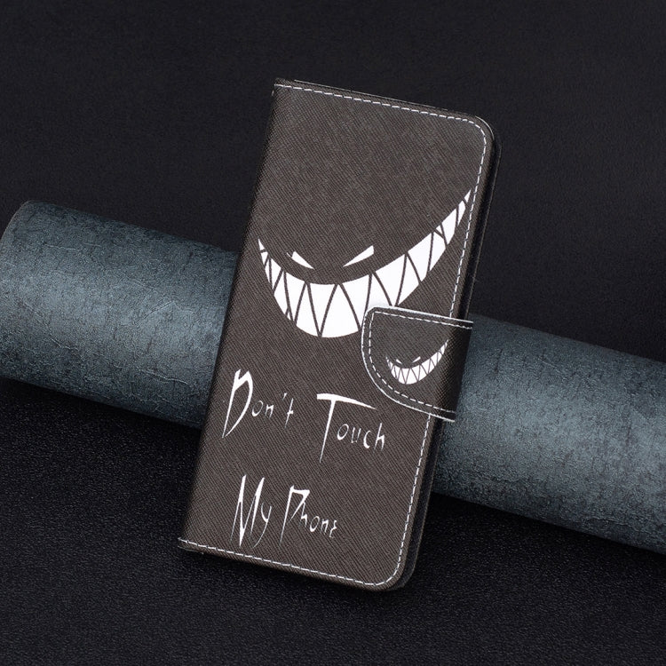 Para Motorola Moto G72 Patrón de dibujo Funda de cuero para teléfono (Smirk)