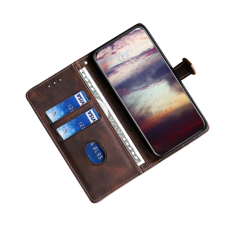 Para Huawei nova 10 SE Skin Feel Funda de teléfono de cuero con hebilla magnética (marrón)