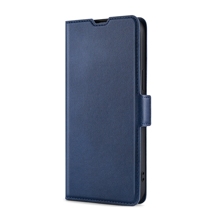 Para Huawei nova 10 SE Estuche para teléfono de cuero con tapa horizontal y hebilla lateral de voltaje ultrafino (Azul)