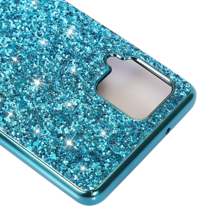 Para Samsung Galaxy A12 5G Glitter Powder Funda de teléfono TPU a prueba de golpes (Plata)