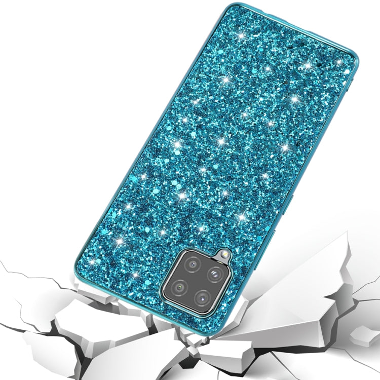 Para Samsung Galaxy A12 5G Glitter Powder Funda de teléfono TPU a prueba de golpes (Oro)