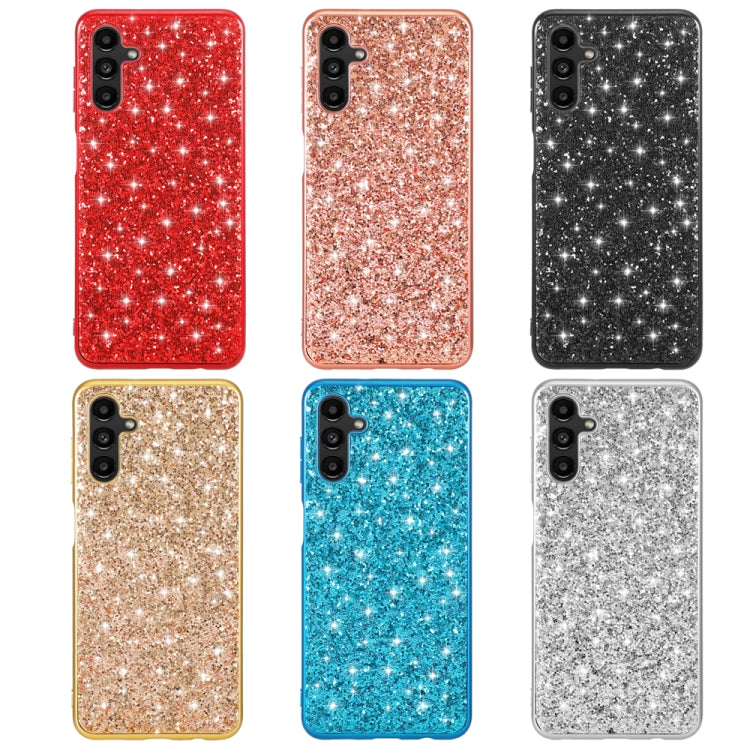 Para Samsung Galaxy A54 5G Glitter Powder Funda de teléfono TPU a prueba de golpes (Azul)