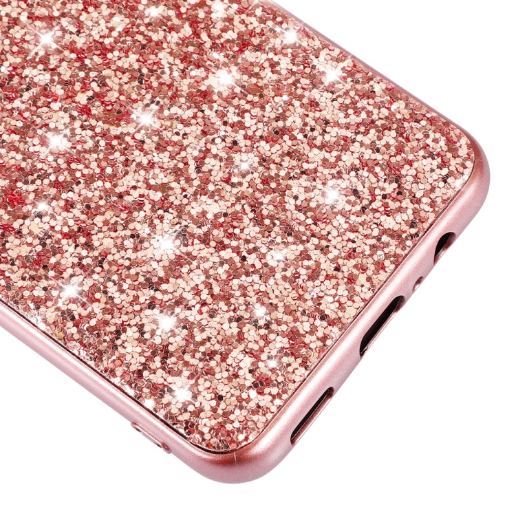 Para Samsung Galaxy A54 5G Glitter Powder Funda de teléfono TPU a prueba de golpes (Azul)