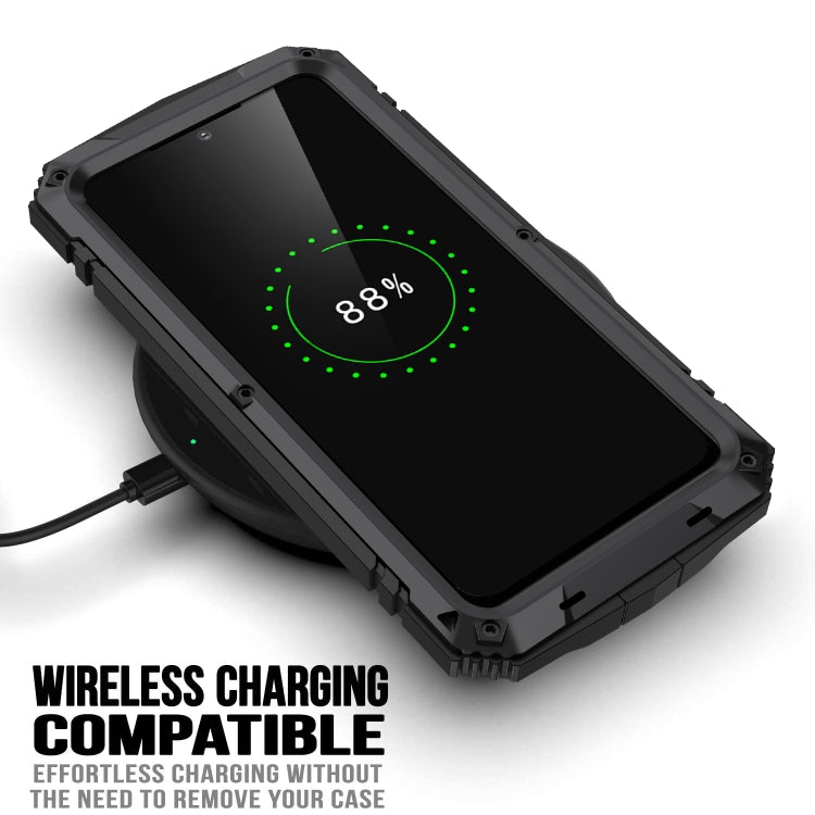 Para Samsung Galaxy S23 5G R-JUST Life Funda impermeable a prueba de polvo a prueba de golpes (Negro)