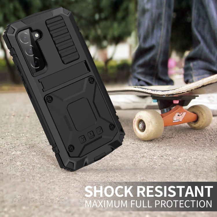 Para Samsung Galaxy S23 5G R-JUST Life Funda impermeable a prueba de polvo a prueba de golpes (Negro)