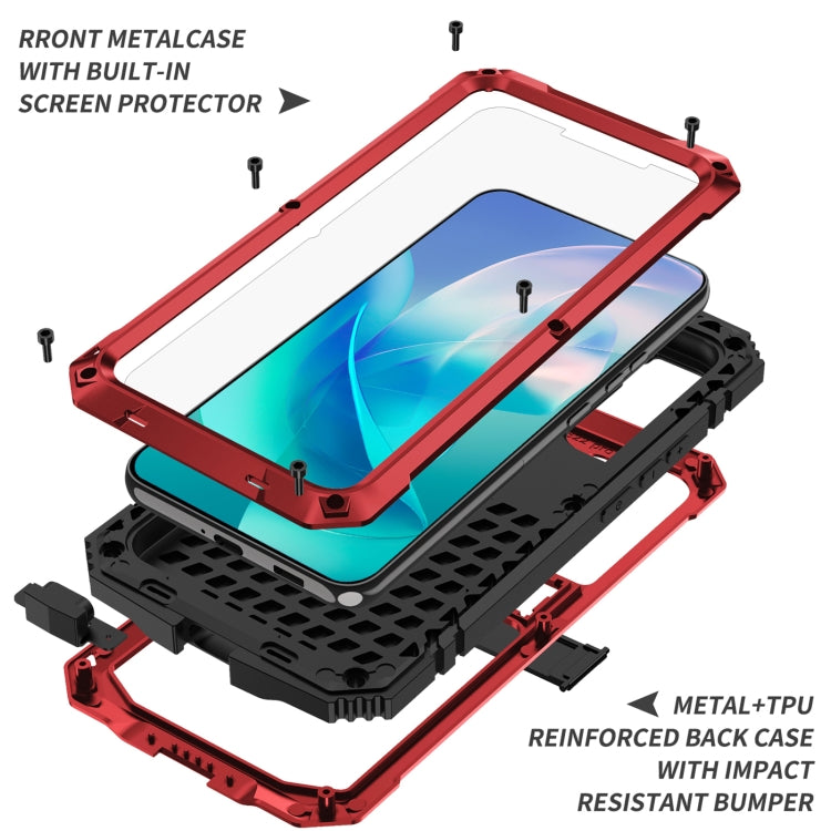 Para Samsung Galaxy S23 5G R-JUST Life Funda impermeable a prueba de polvo a prueba de golpes (Rojo)
