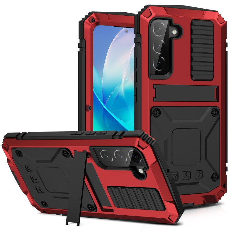 Para Samsung Galaxy S23+ 5G R-JUST Life Funda impermeable para teléfono a prueba de polvo a prueba de golpes (Rojo)