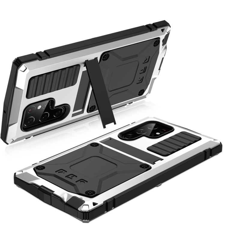 Para Samsung Galaxy S23 Ultra 5G R-JUST Life Funda impermeable a prueba de polvo a prueba de golpes (Plata)