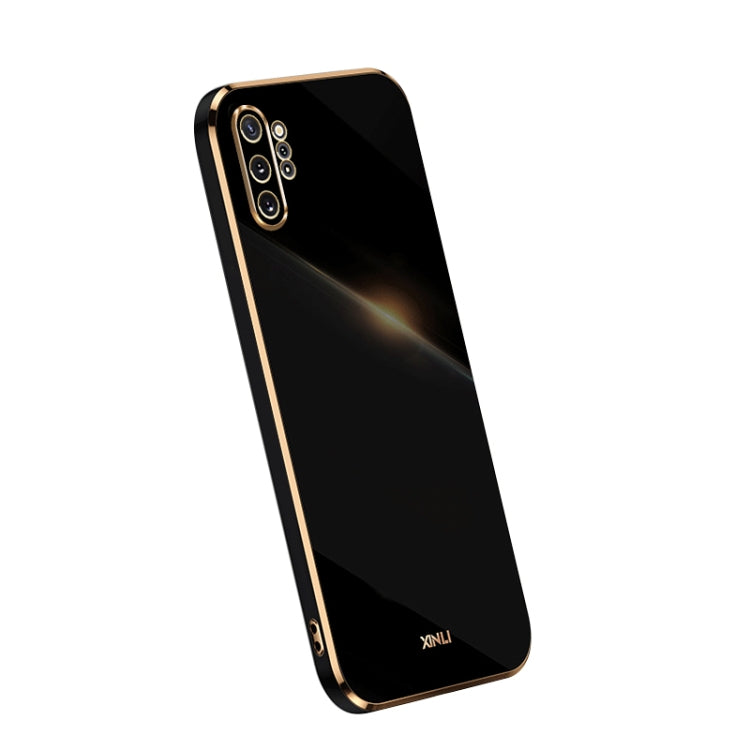 Para Samsung Galaxy Note10+ XINLI Straight Edge 6D Electroplate TPU Phone Case (Negro)