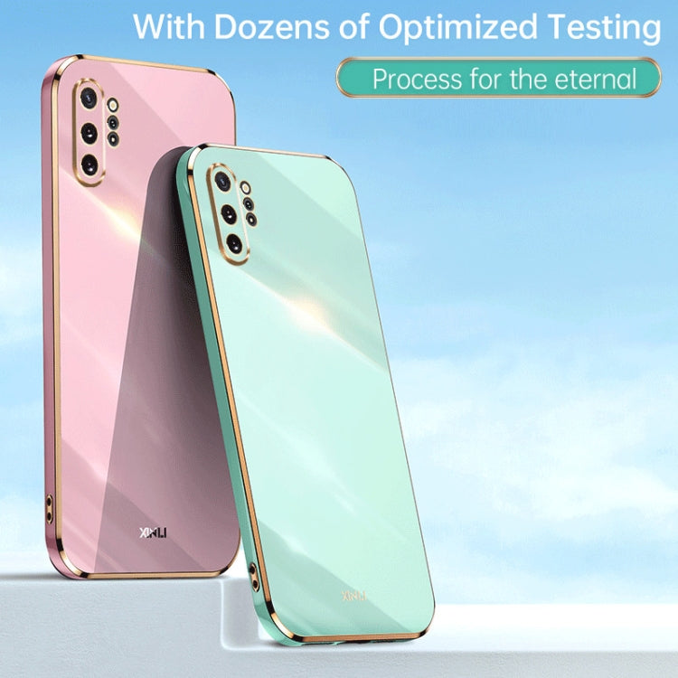 Para Samsung Galaxy Note10+ XINLI Straight Edge 6D Electroplate TPU Phone Case (Púrpura cereza)