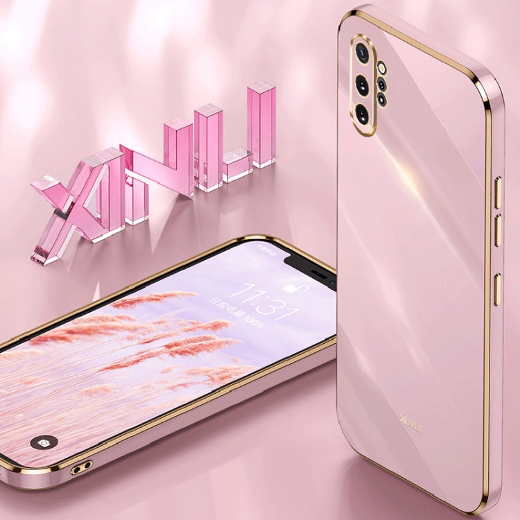 Para Samsung Galaxy Note10+ XINLI Straight Edge 6D Electroplate TPU Phone Case (Negro)