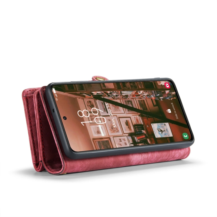 Para Samsung Galaxy S23 5G CaseMe 008 Estuche de teléfono de cuero multifuncional desmontable (Rojo)