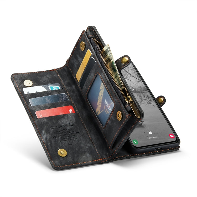 Para Samsung Galaxy S23 5G CaseMe 008 Estuche de teléfono de cuero multifuncional desmontable (negro)
