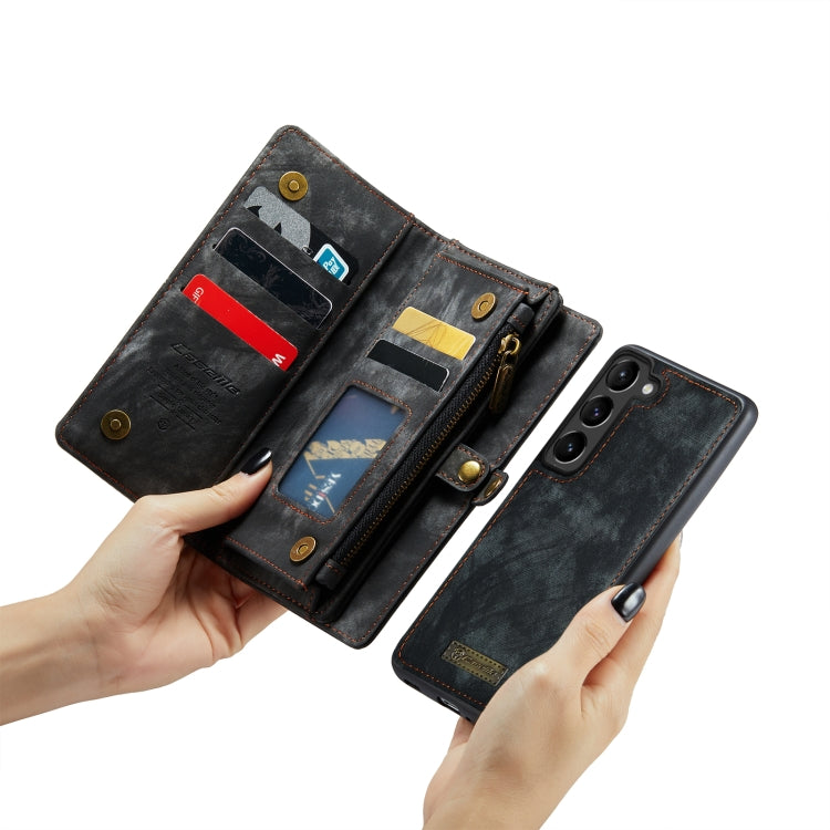 Para Samsung Galaxy S23 5G CaseMe 008 Estuche de teléfono de cuero multifuncional desmontable (negro)
