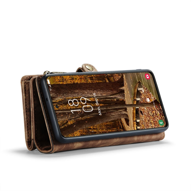 Para Samsung Galaxy S23+ 5G CaseMe 008 Estuche para teléfono de cuero multifuncional desmontable (Marrón)