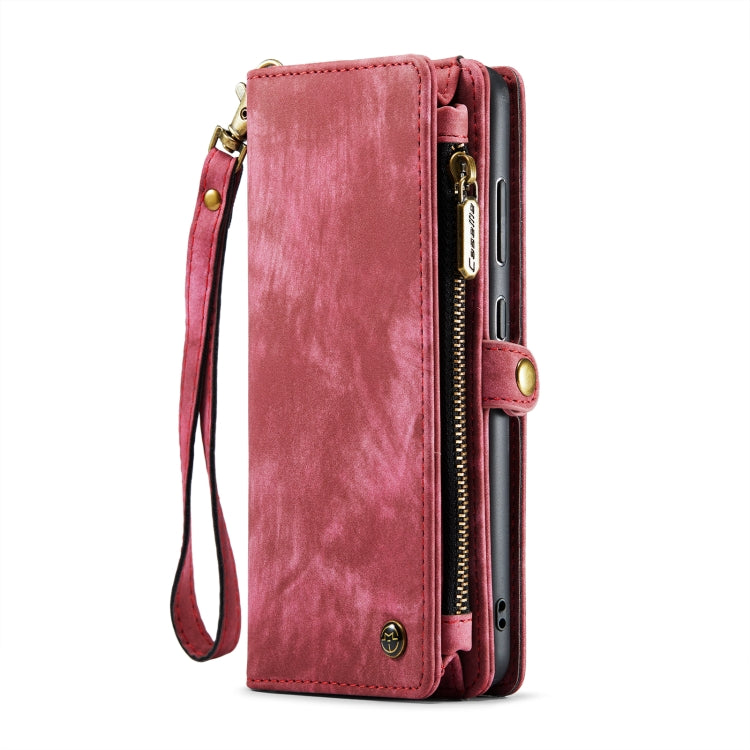 Para Samsung Galaxy S23+ 5G CaseMe 008 Estuche de teléfono de cuero multifuncional desmontable (Rojo)