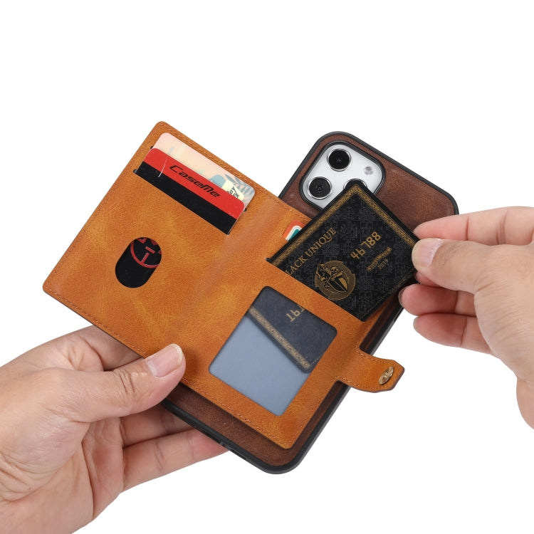 Para Samsung Galaxy S23+ 5G Funda de teléfono TPU + PU de piel de becerro a juego con el color (Marrón)