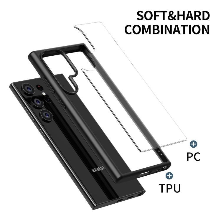 Para Samsung Galaxy S23 5G iPAKY a prueba de golpes PC + TPU Funda protectora para teléfono (Negro)