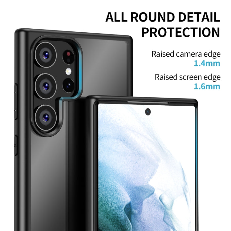 Para Samsung Galaxy S23 5G iPAKY a prueba de golpes PC + TPU Funda protectora para teléfono (Negro)