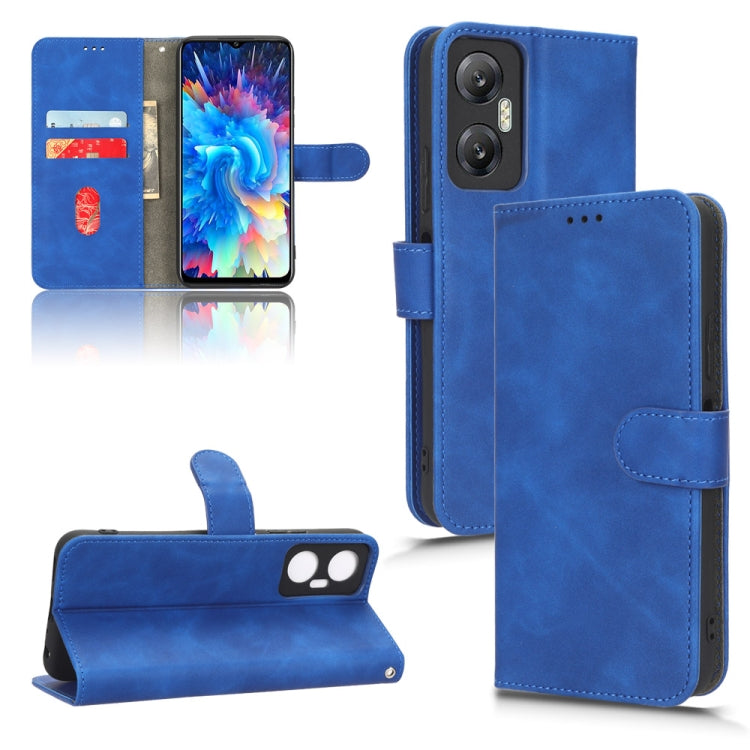 Funda Flip Leather Magnética para Infinix Hot 20 5G Skin Feel (Azul)