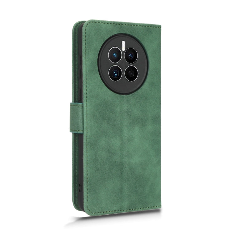 Funda para Huawei Mate 50 Skin Feel con tapa magnética de cuero (Verde)