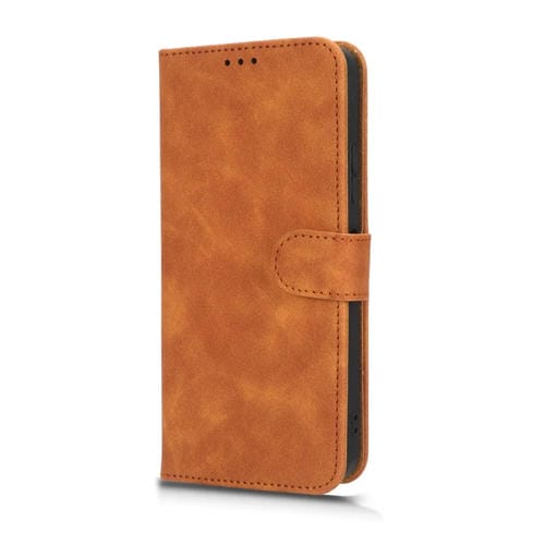 Funda Flip Leather Magnetic para Huawei Nova Y61 Skin Feel (Marrón)