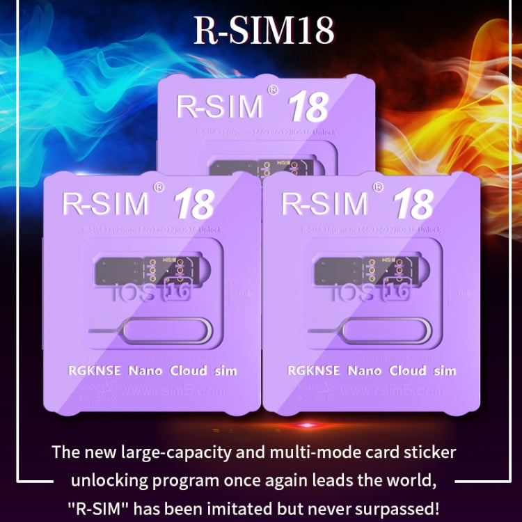 Tarjeta de Desbloqueo Universal R-Sim 18 5G para iOS16
