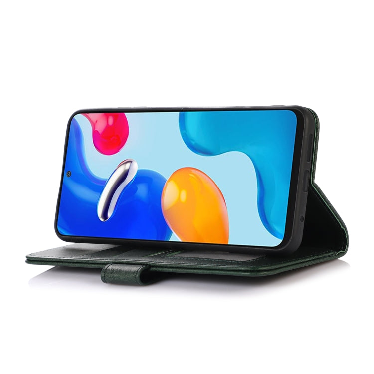 Funda de Cuero para OnePlus Nord Ce 3 5G con Textura de Vaca (Verde)
